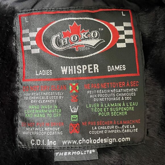 Choko Design Women Jacket Size L Whisper Thermolite Metallic Y2K Winter Snow Ski - Picture 4 of 16